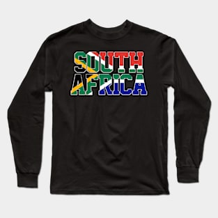 South Africa African Country Flag Patriotic Long Sleeve T-Shirt